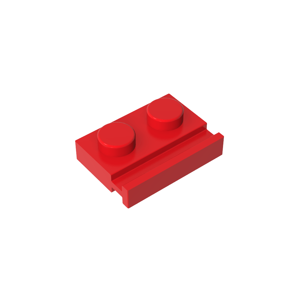 Placa Especial 1 x 2 con Riel para Puerta-MyGobricksEs