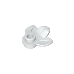 Planta, Plato 1 x 1 Redondo con 3 Hojas-MyGobricksEs