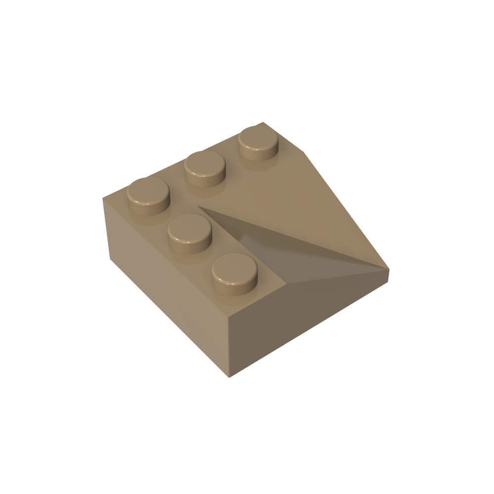 Pendiente 33° 3 x 3 Doble Cóncavo-MyGobricksEs