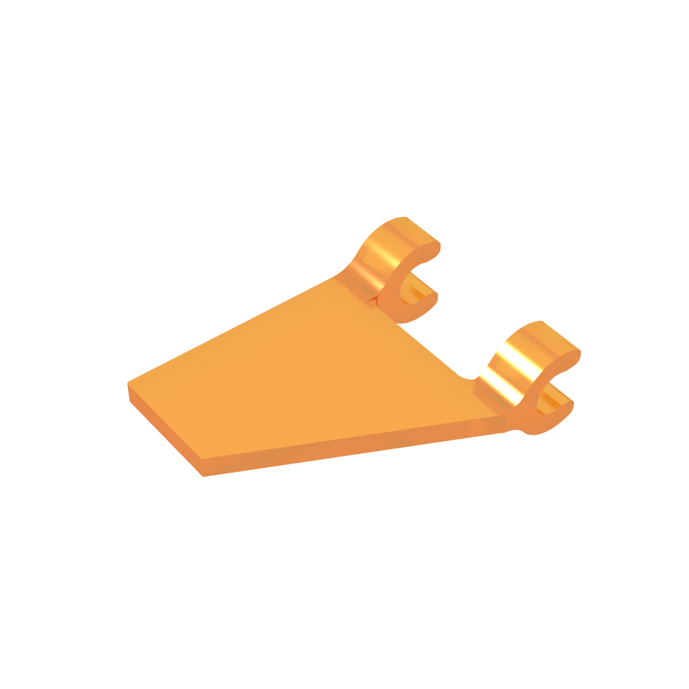 Bandera trapezoidal 2 x 2 con 2 clips [clips en U gruesos]-MyGobricksEs