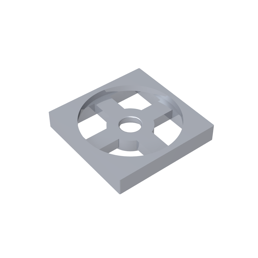 Plato Giratorio 2 x 2 Placa, Base-MyGobricksEs