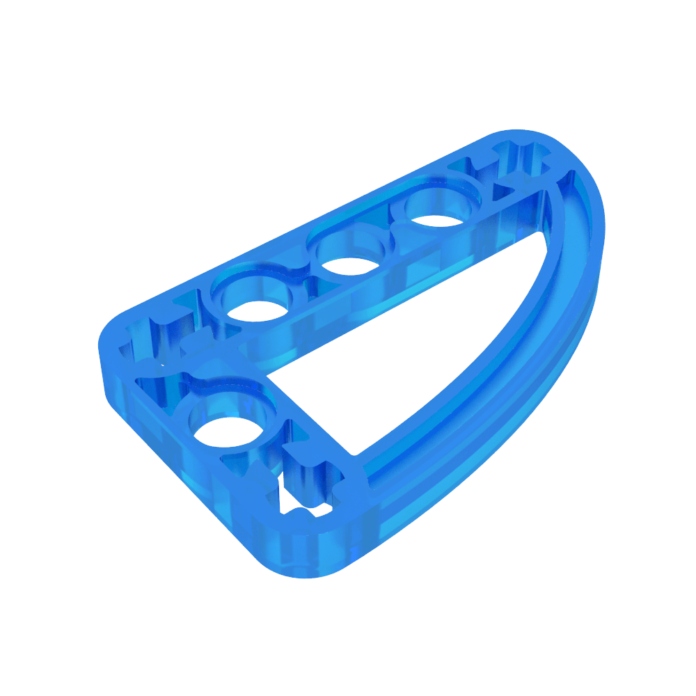 Viga técnica 3 x 5 en forma de L con un cuarto de elipse delgado-MyGobricksEs