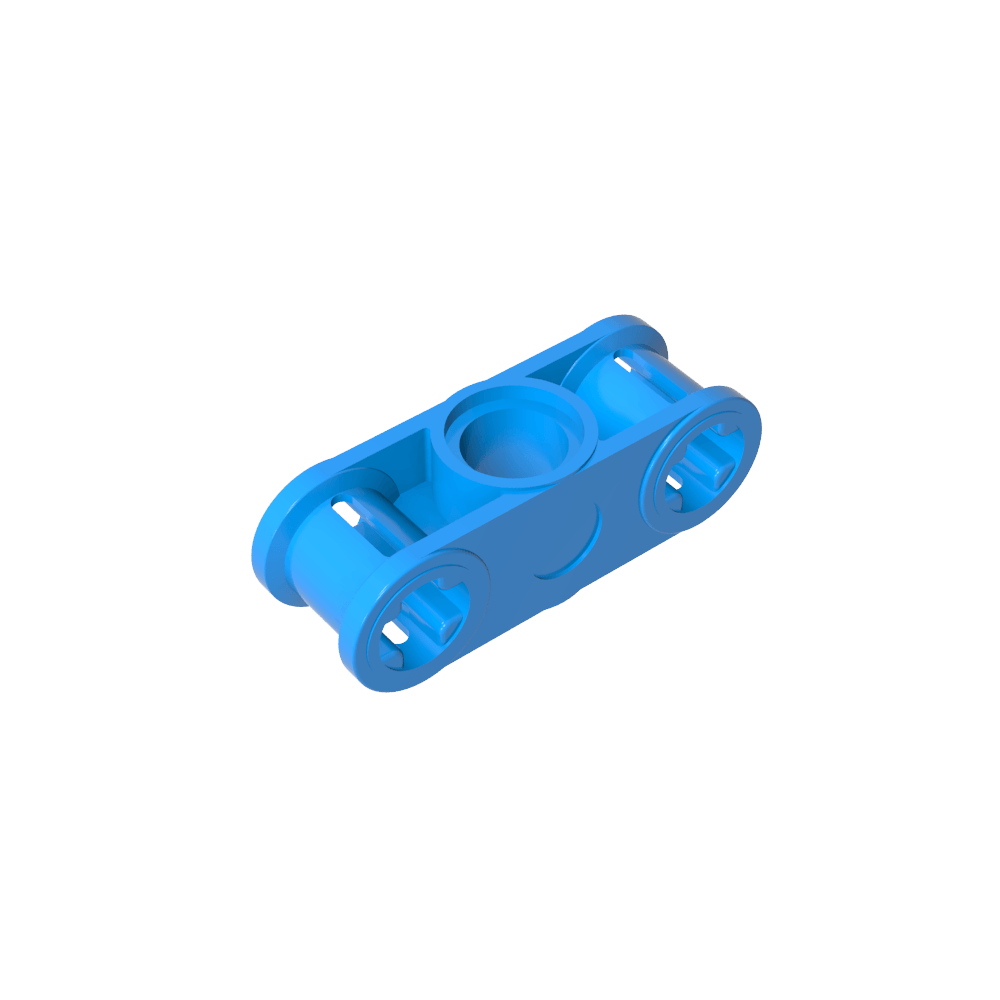Conector de eje y pasador Technic perpendicular 3L con orificio para pasador central-MyGobricksEs