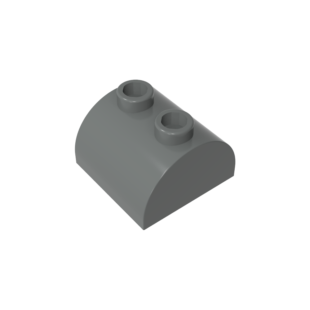 Ladrillo curvo 2 x 2 con dos montantes superiores-MyGobricksEs