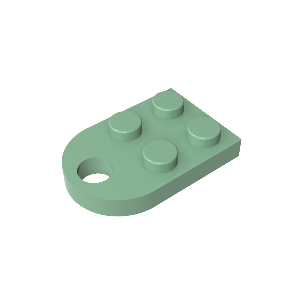 Placa Especial 3 x 2 con Agujero-MyGobricksEs