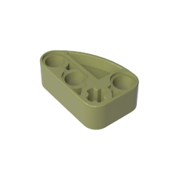 Viga técnica 2 x 3 en forma de L con un cuarto de elipse de espesor-MyGobricksEs