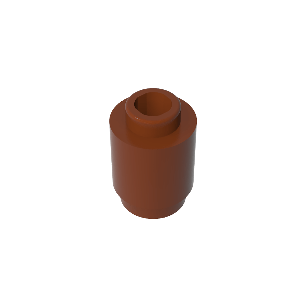 Ladrillo redondo 1 x 1 perno abierto-MyGobricksEs