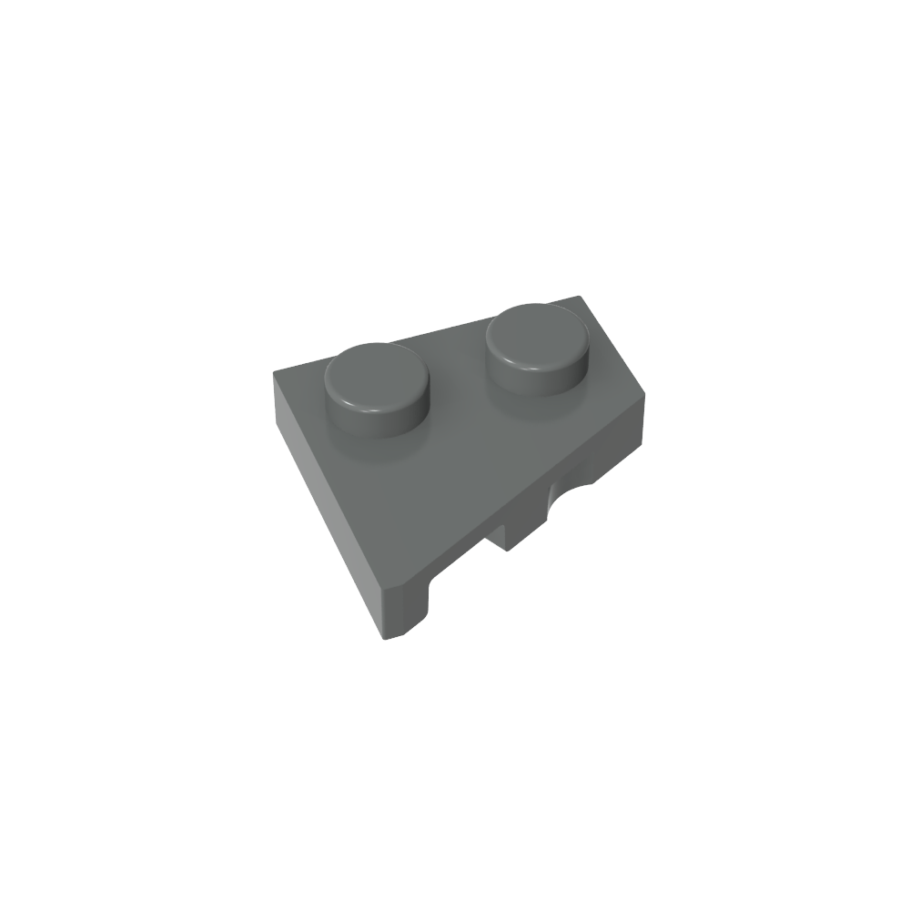 Placa de cuña 2 x 2 derecha-MyGobricksEs