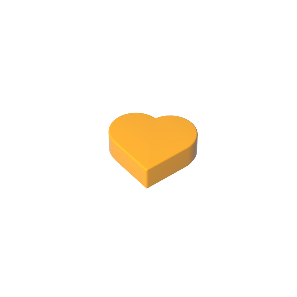 Azulejo 1 x 1 Corazón-MyGobricksEs