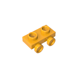 Placa modificada 1 x 2 con 2 puntos salientes-MyGobricksEs