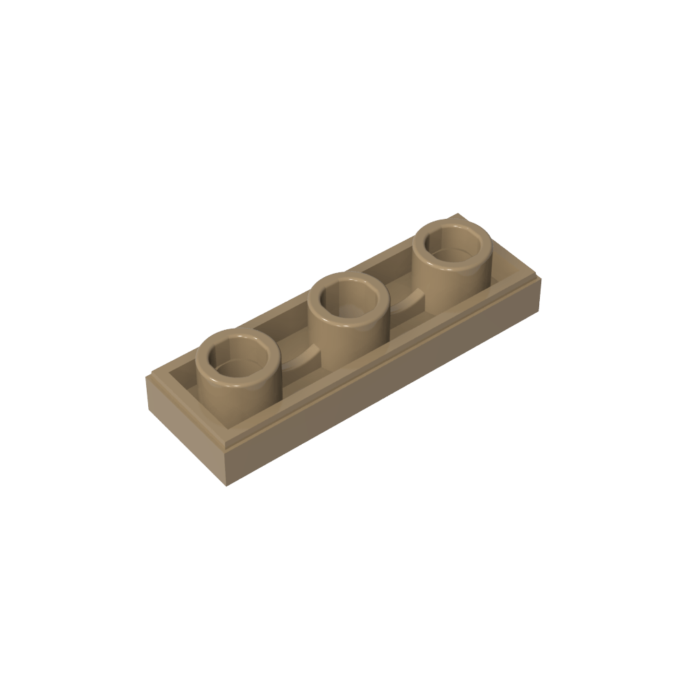 Azulejo especial 1 x 3 invertido con orificio central-MyGobricksEs