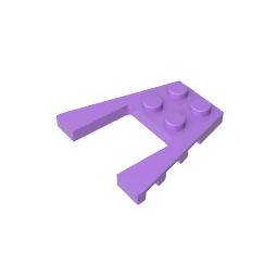 Placa de cuña 4 x 4 con corte de 2 x 2-MyGobricksEs