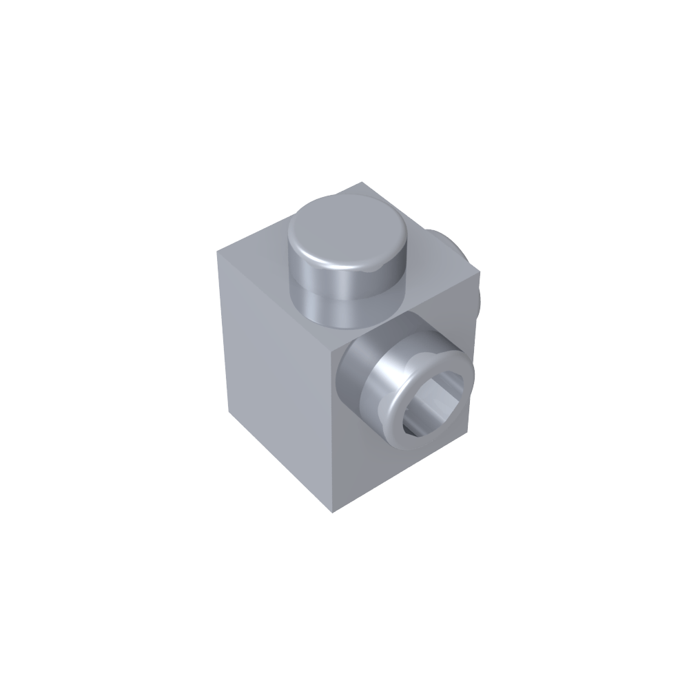 Ladrillo especial 1 x 1 con montantes en 2 lados adyacentes-MyGobricksEs