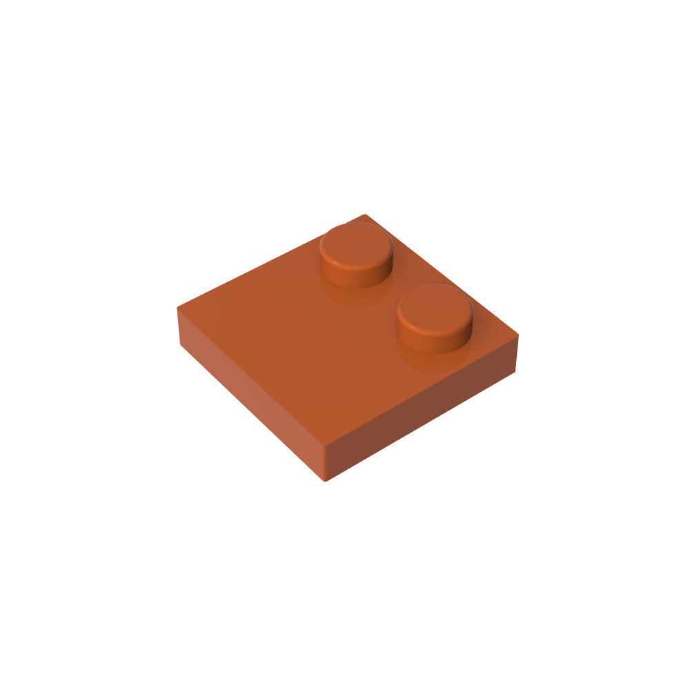 Placa Especial 2 x 2 con Solo 2 tacos-MyGobricksEs