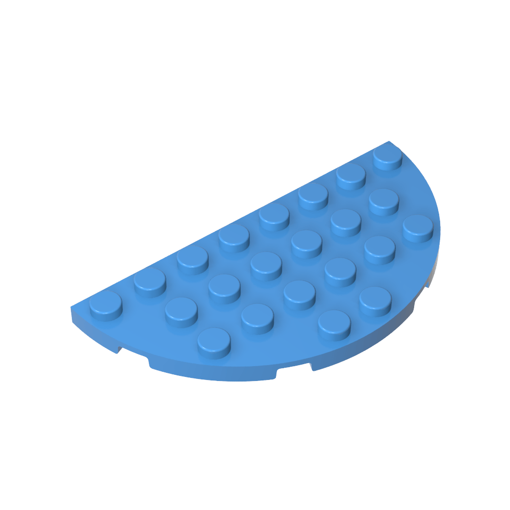 Placa Esquina Redonda 4 x 8 Doble-MyGobricksEs