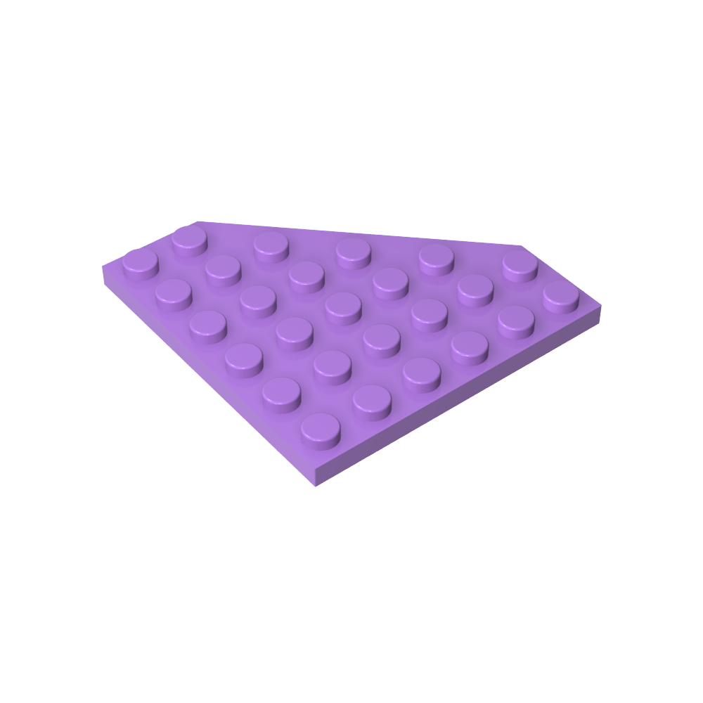 Placa de cuña de 6 x 6 esquinas cortadas-MyGobricksEs