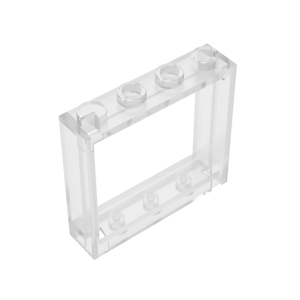Ventana 1 x 4 x 3 sin pestañas de persiana-MyGobricksEs