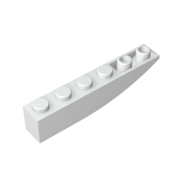 Ladrillo Curvo 6 x 1 Invertido-MyGobricksEs
