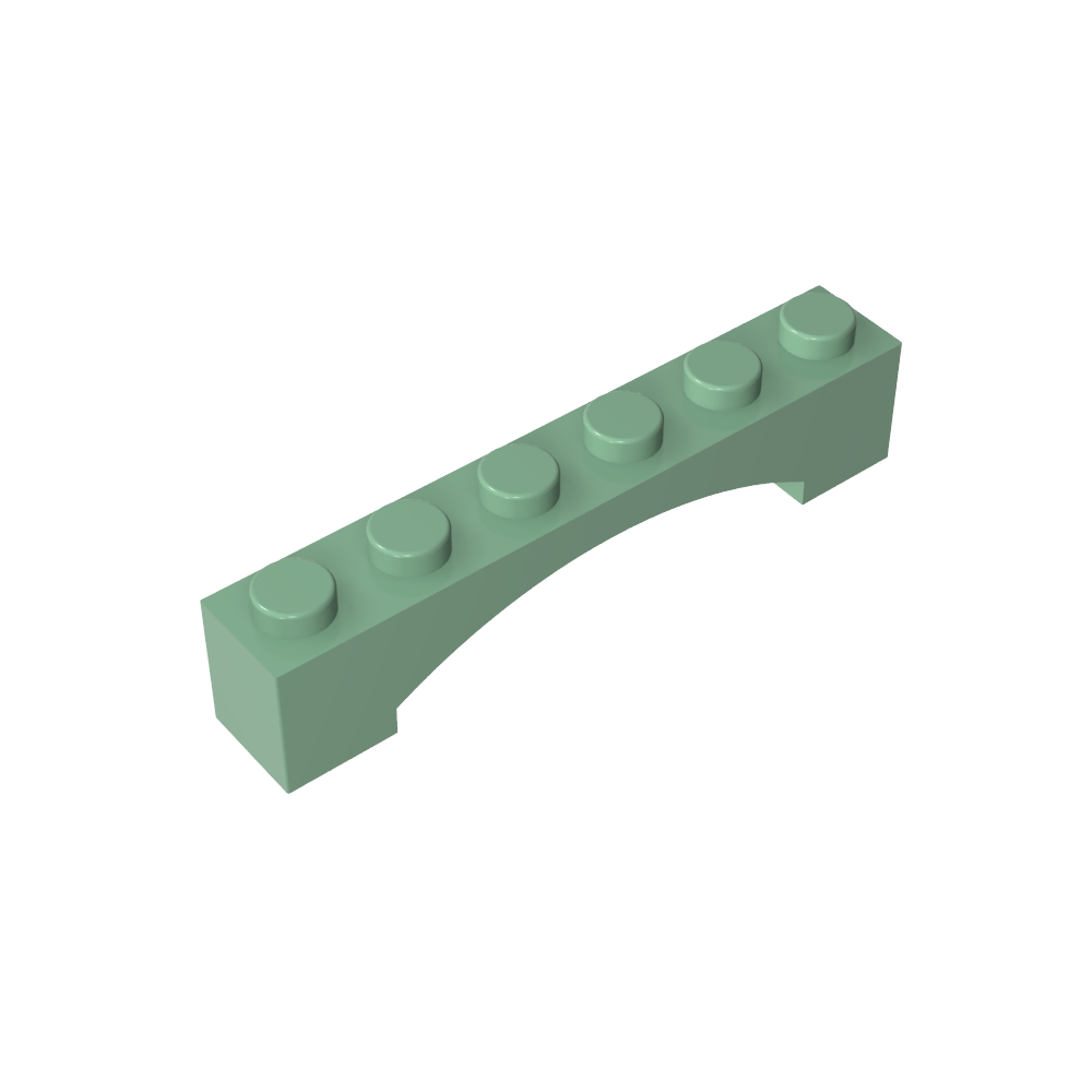 Arco de Ladrillo 1 x 6 Arco Elevado-MyGobricksEs