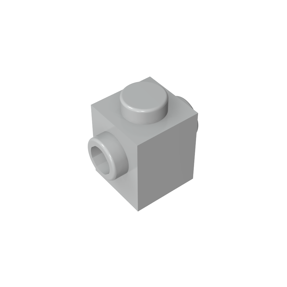 Ladrillo especial 1 x 1 con tacos en 2 lados-MyGobricksEs