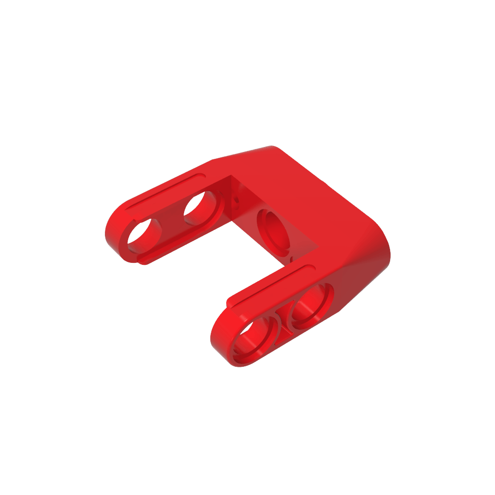 Conector de pasador Technic, junta de palanca doble lisa con orificios para eje y pasador-MyGobricksEs