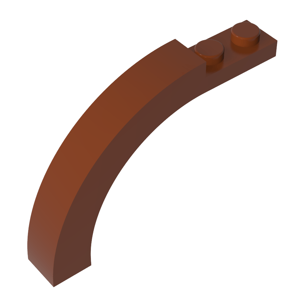 Arco de ladrillo 1 x 6 x 3 1/3 parte superior curva-MyGobricksEs