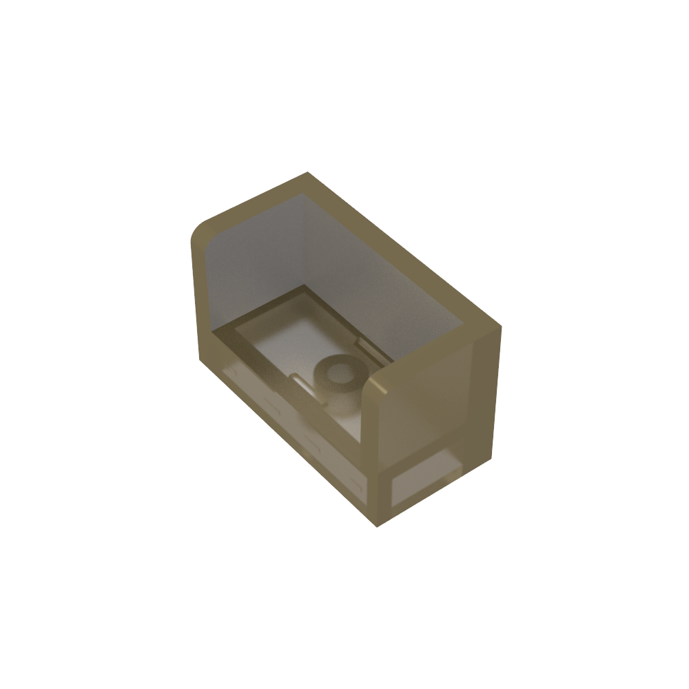 Panel 1 x 2 x 1 con esquinas redondeadas y 2 lados-MyGobricksEs