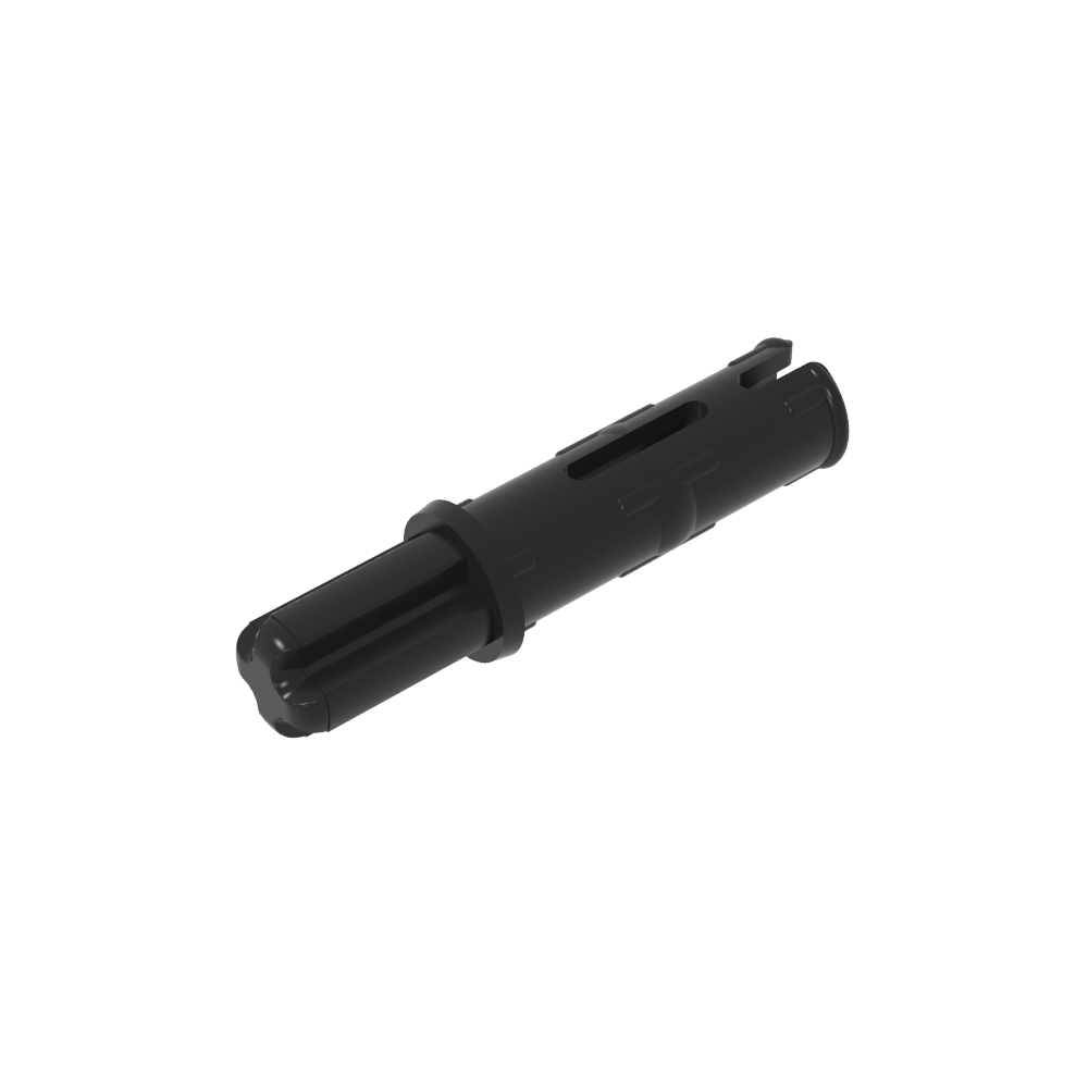 Pasador de eje Technic 3L con crestas de fricción longitudinales y eje 1L-MyGobricksEs