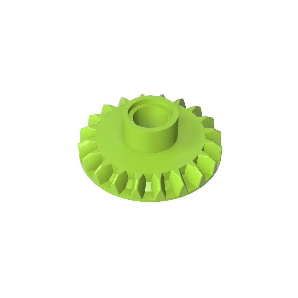 Bisel de 20 dientes con orificio para pasador Technic Gear-MyGobricksEs