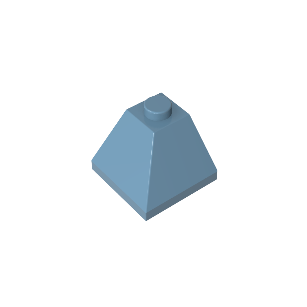 Pendiente 45° 2 x 2 Doble Convexa-MyGobricksEs
