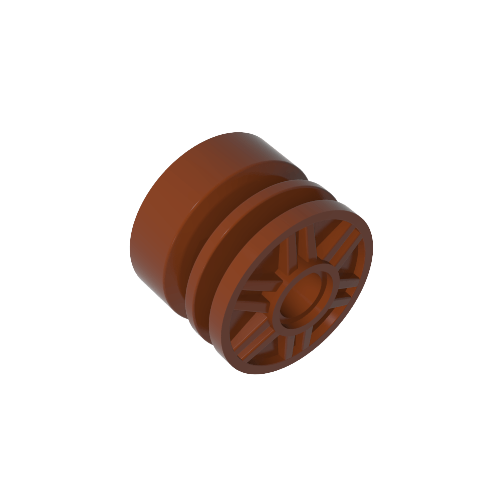Rueda de 18 x 14 con orificio para pasador, pernos falsos y radios poco profundos-MyGobricksEs