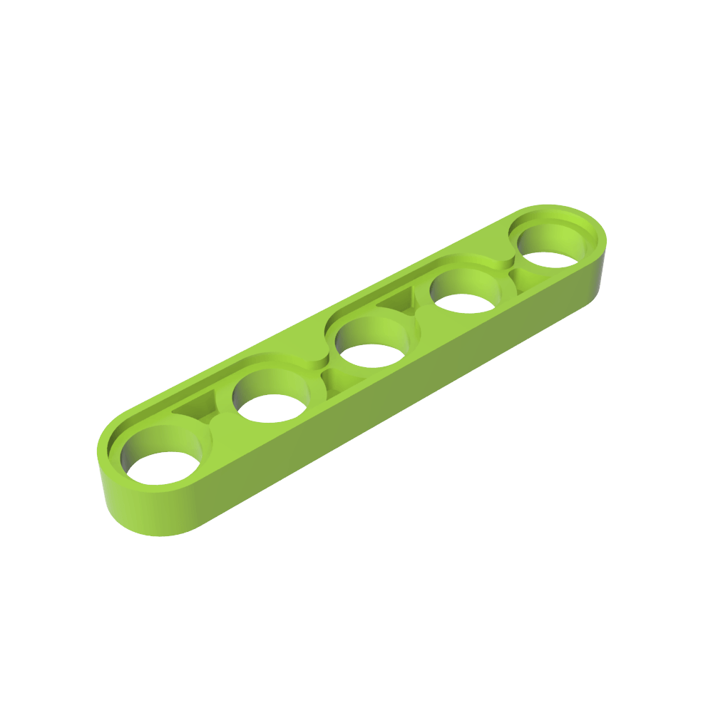 Viga técnica 1 x 5 delgada-MyGobricksEs