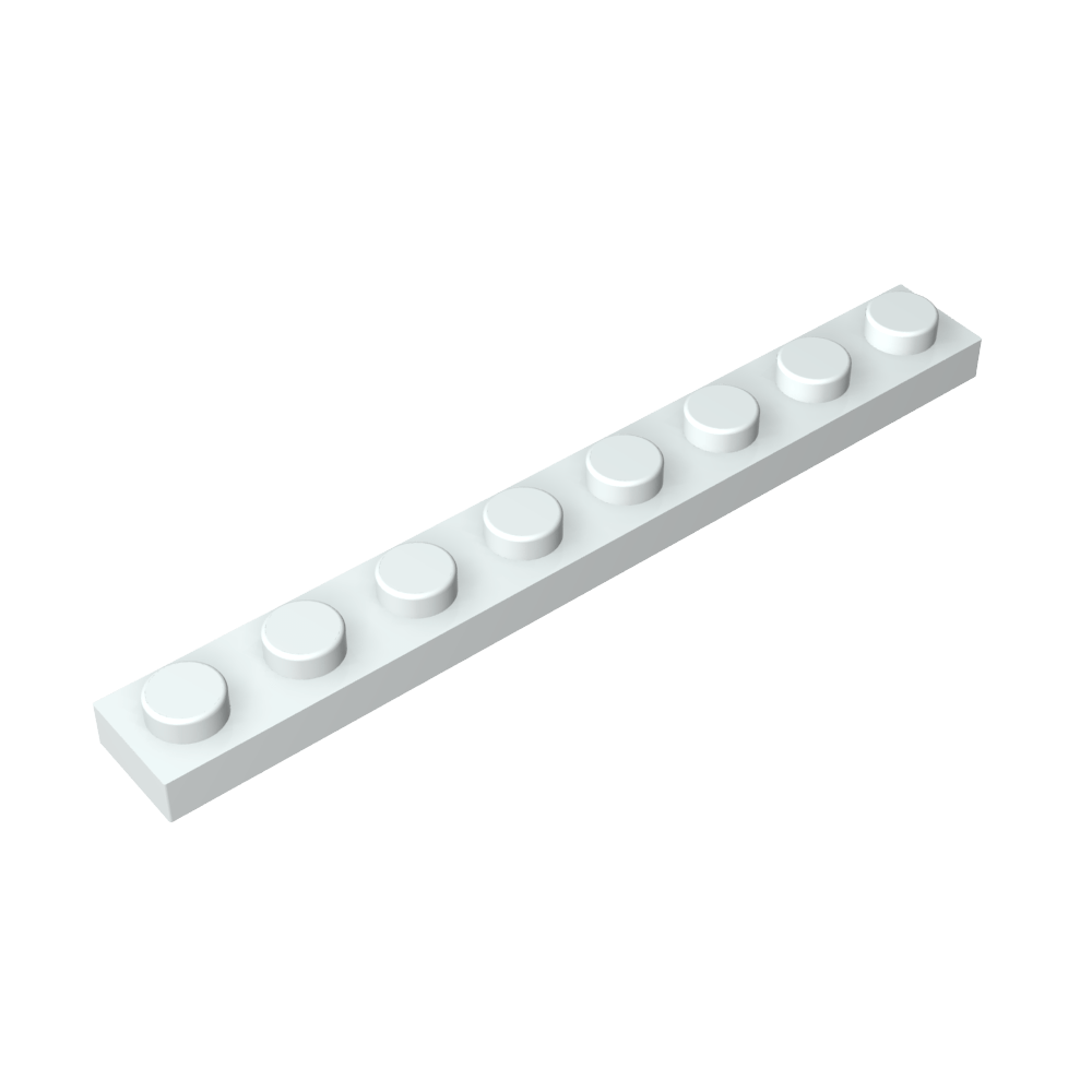 Placa 1 x 8 #3460-MyGobricksEs
