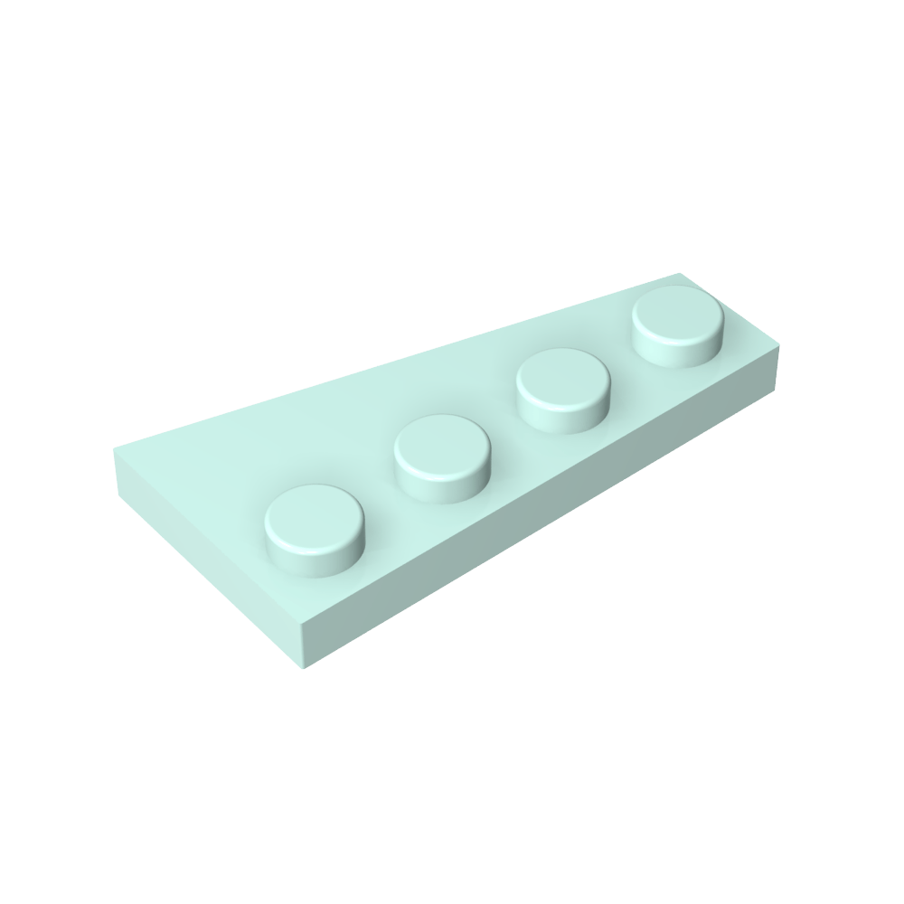 Placa de cuña 4 x 2 izquierda-MyGobricksEs