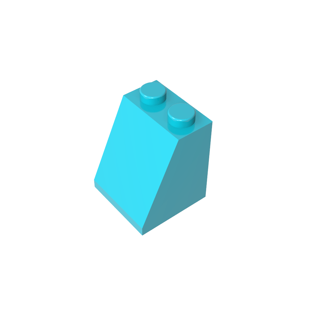Pendiente 65° 2 x 2 x 2 con tubo inferior-MyGobricksEs