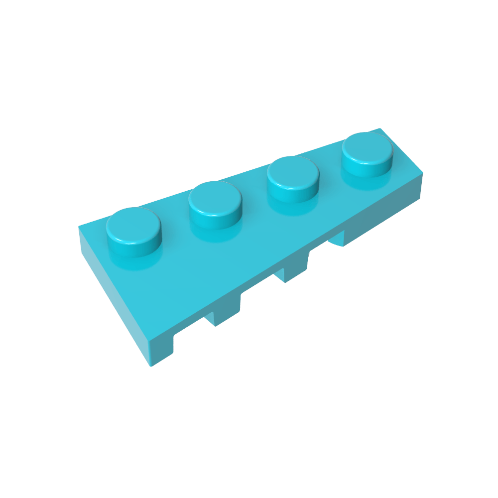 Placa de cuña 4 x 2 derecha-MyGobricksEs