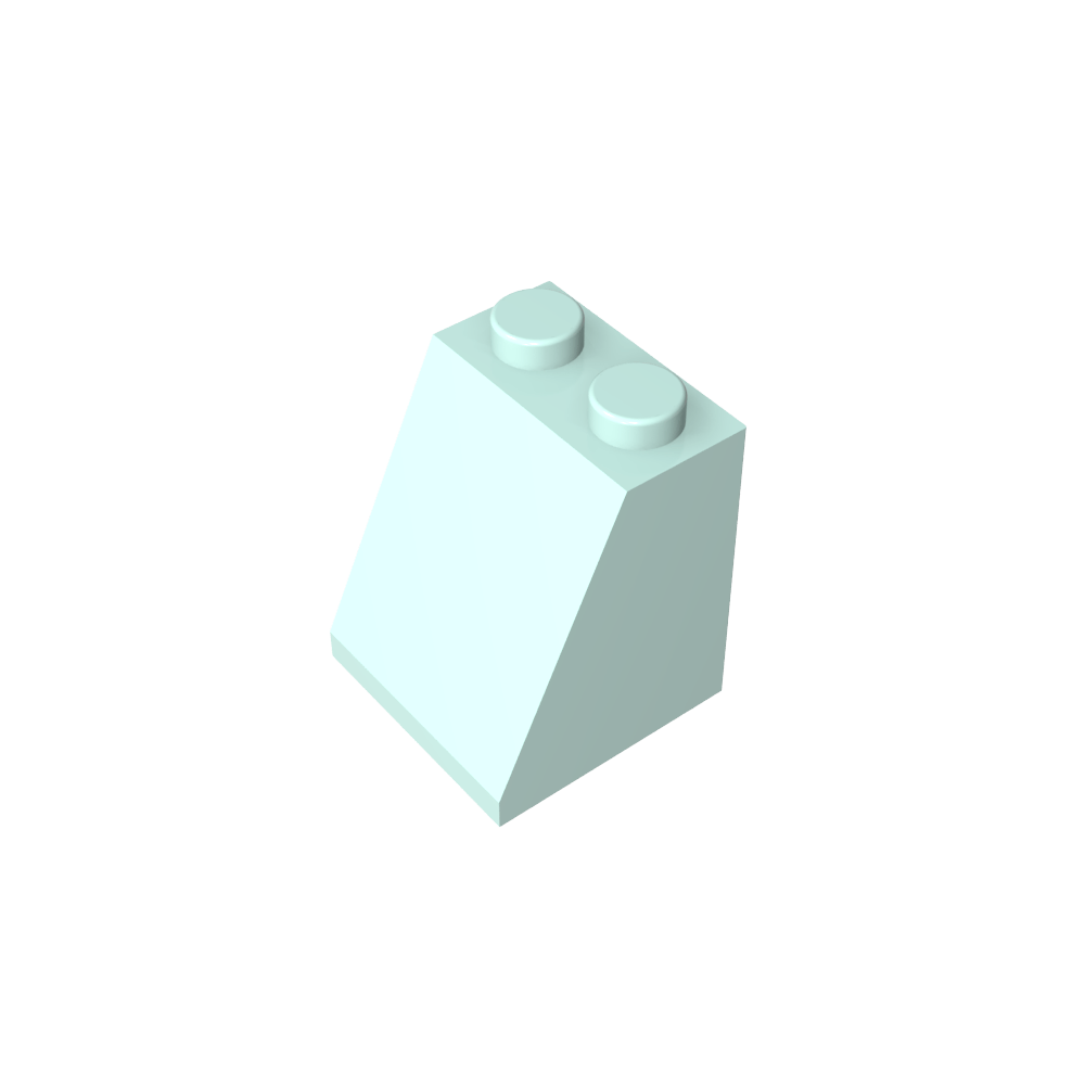 Pendiente 65° 2 x 2 x 2 con tubo inferior-MyGobricksEs