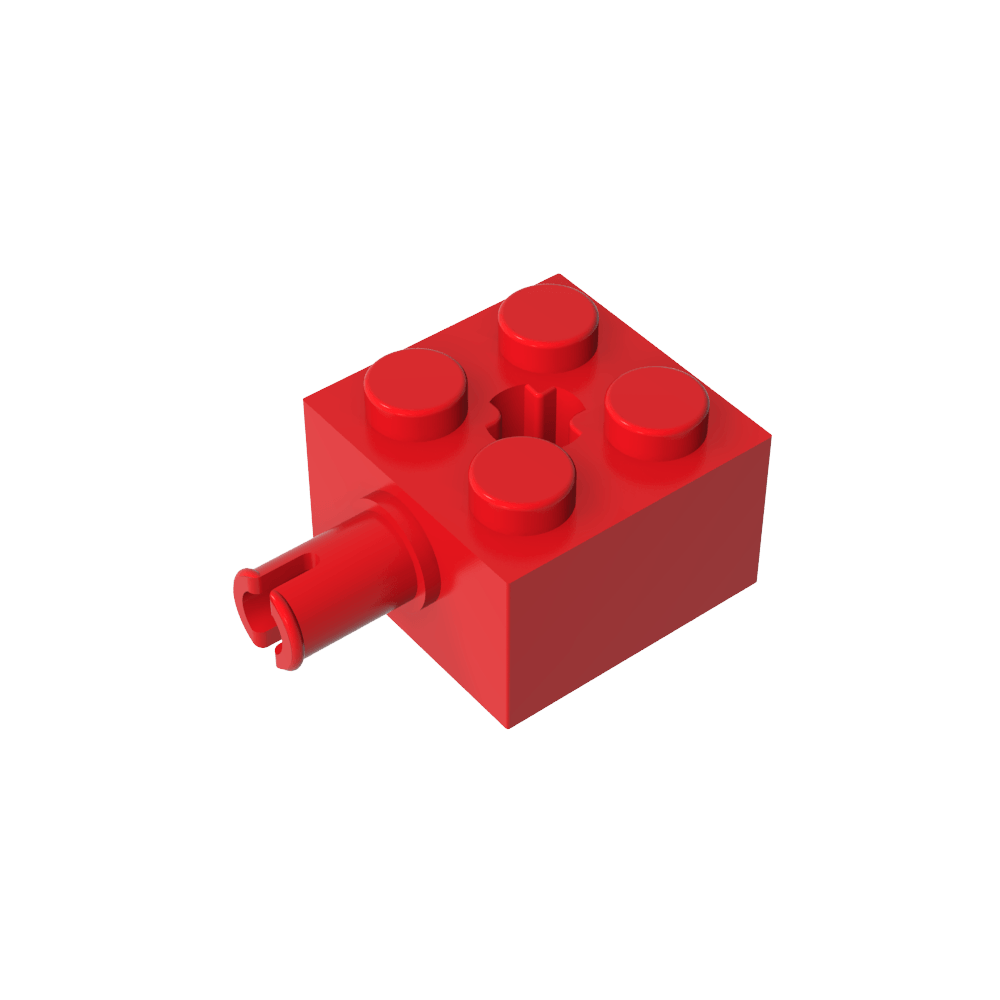 Ladrillo especial 2 x 2 con pasador y agujero para eje-MyGobricksEs