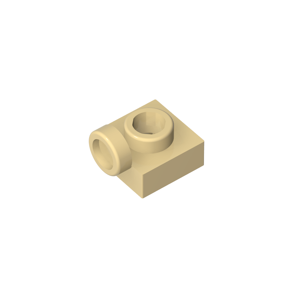 Placa especial 1 x 1 con tacos en el lateral-MyGobricksEs