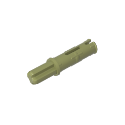 Pasador de eje Technic 3L con crestas de fricción longitudinales y eje 1L-MyGobricksEs