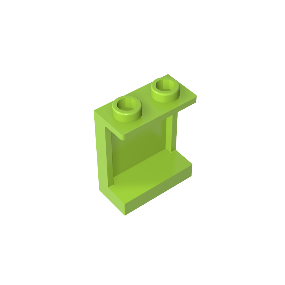 Panel 1 x 2 x 2 [Soportes laterales / Montantes huecos]-MyGobricksEs