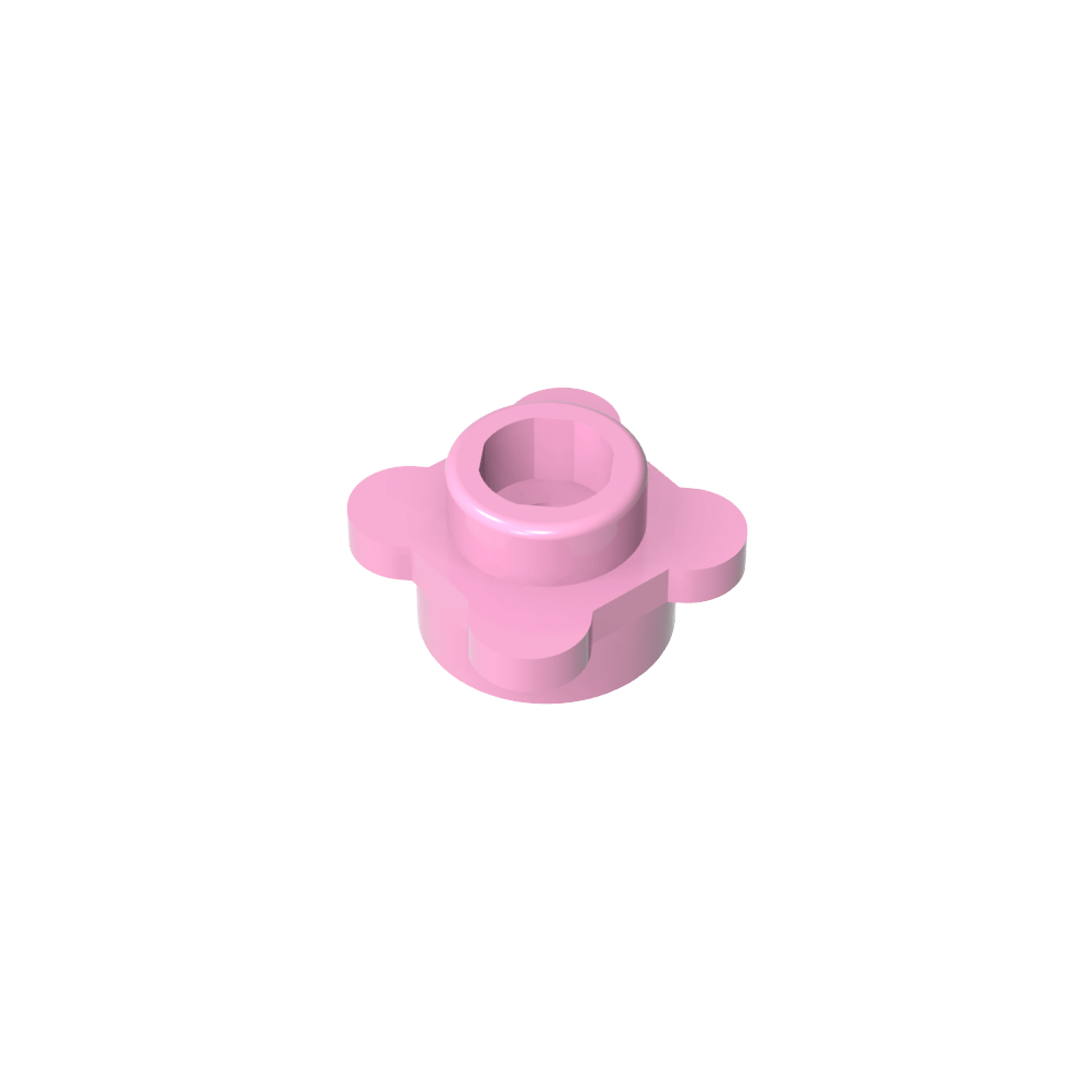Planta, Flor, Plato Redondo 1 x 1 con 4 Pétalos-MyGobricksEs