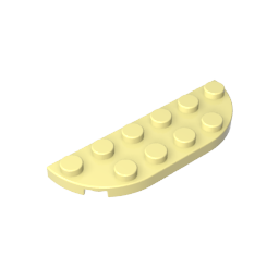 Plato Esquina Redonda 2 x 6 Doble-MyGobricksEs
