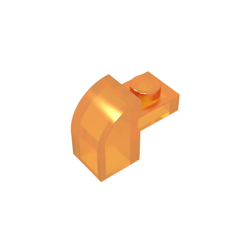 Ladrillo curvo 1 x 2 x 1 1/3 con parte superior curva-MyGobricksEs