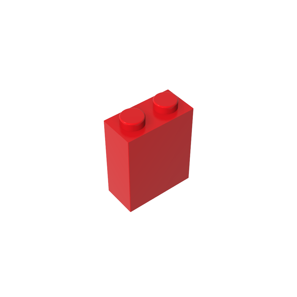 Ladrillo 1 x 2 x 2 con pasador central-MyGobricksEs