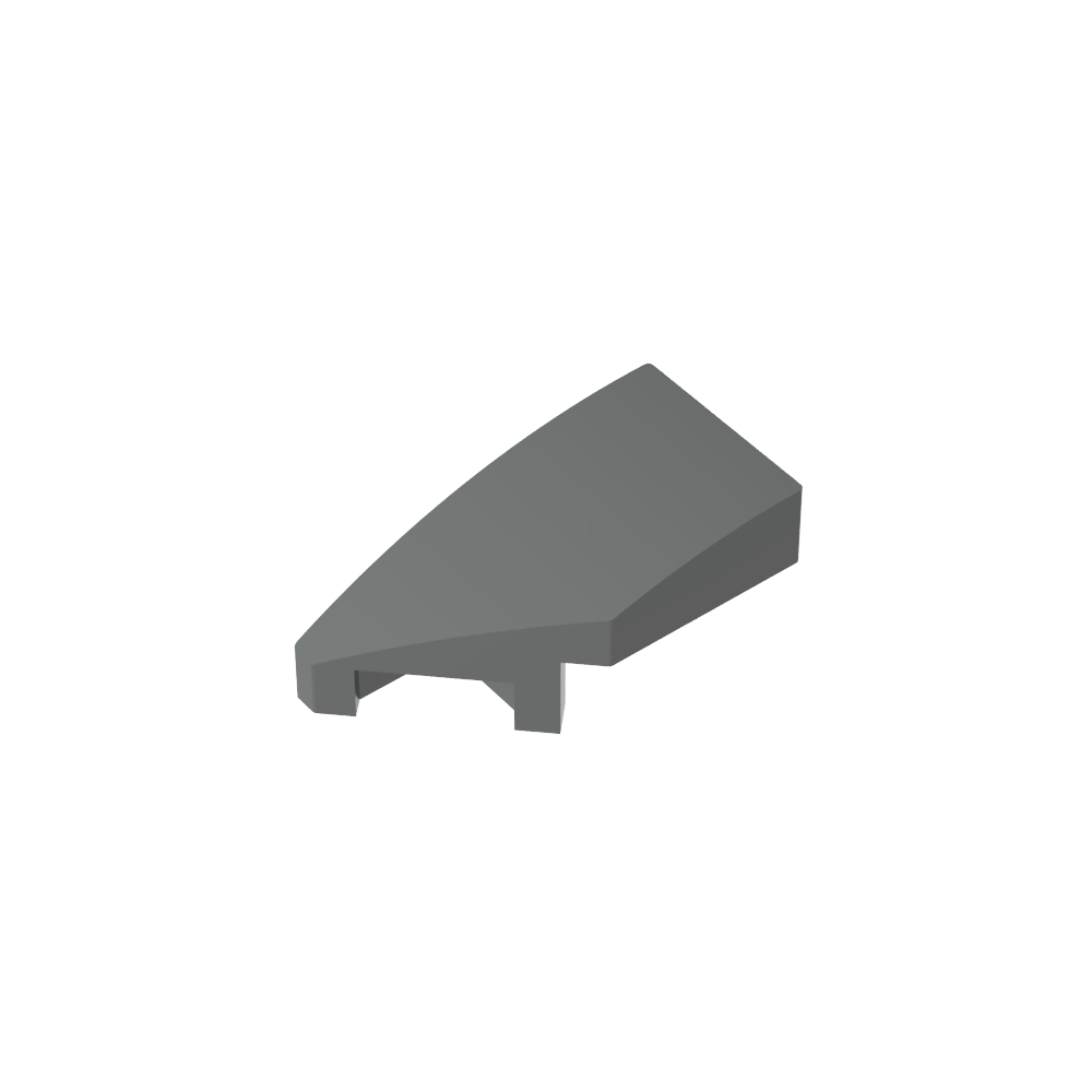 Pendiente curva 2 x 1 con muesca para perno a la izquierda-MyGobricksEs