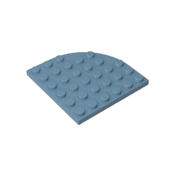 Placa de esquina redonda 6 x 6-MyGobricksEs