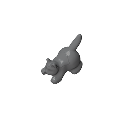 Animal, gato, gatito agazapado [simple]-MyGobricksEs