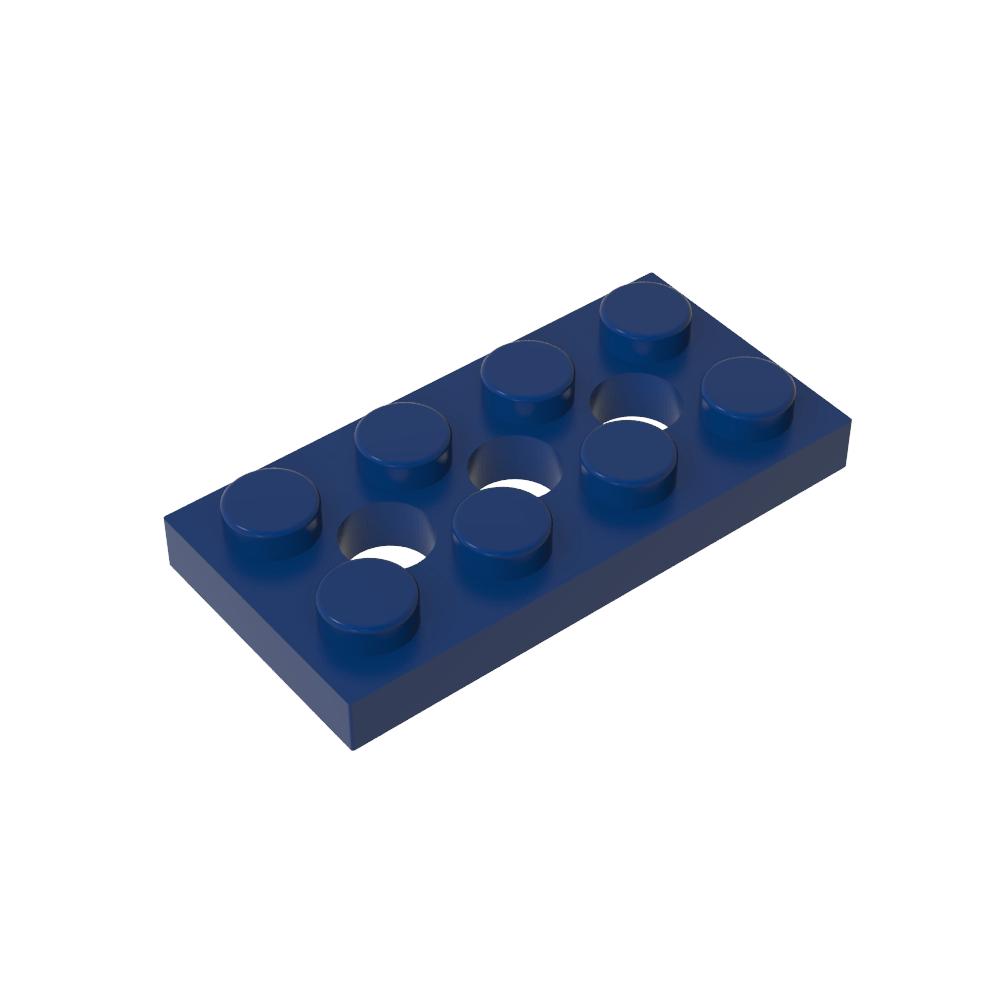 Placa técnica 2 x 4 [3 agujeros]-MyGobricksEs