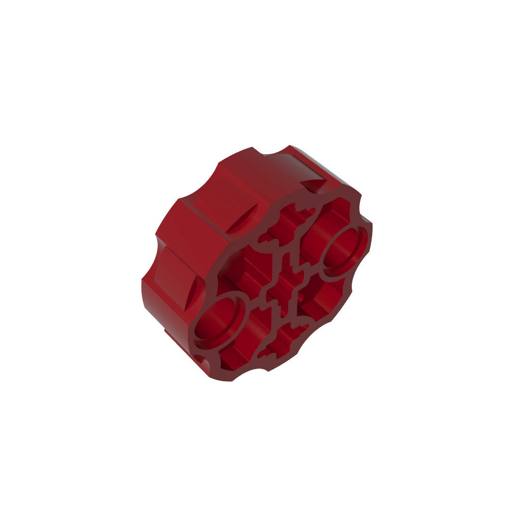 Arma de gran tamaño, cañón con 2 orificios para pasadores y 3 orificios para ejes.-MyGobricksEs